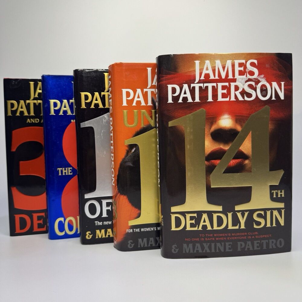 James Patterson Book Bundle Lot - Women’s Murder Club Hardcover First Edition